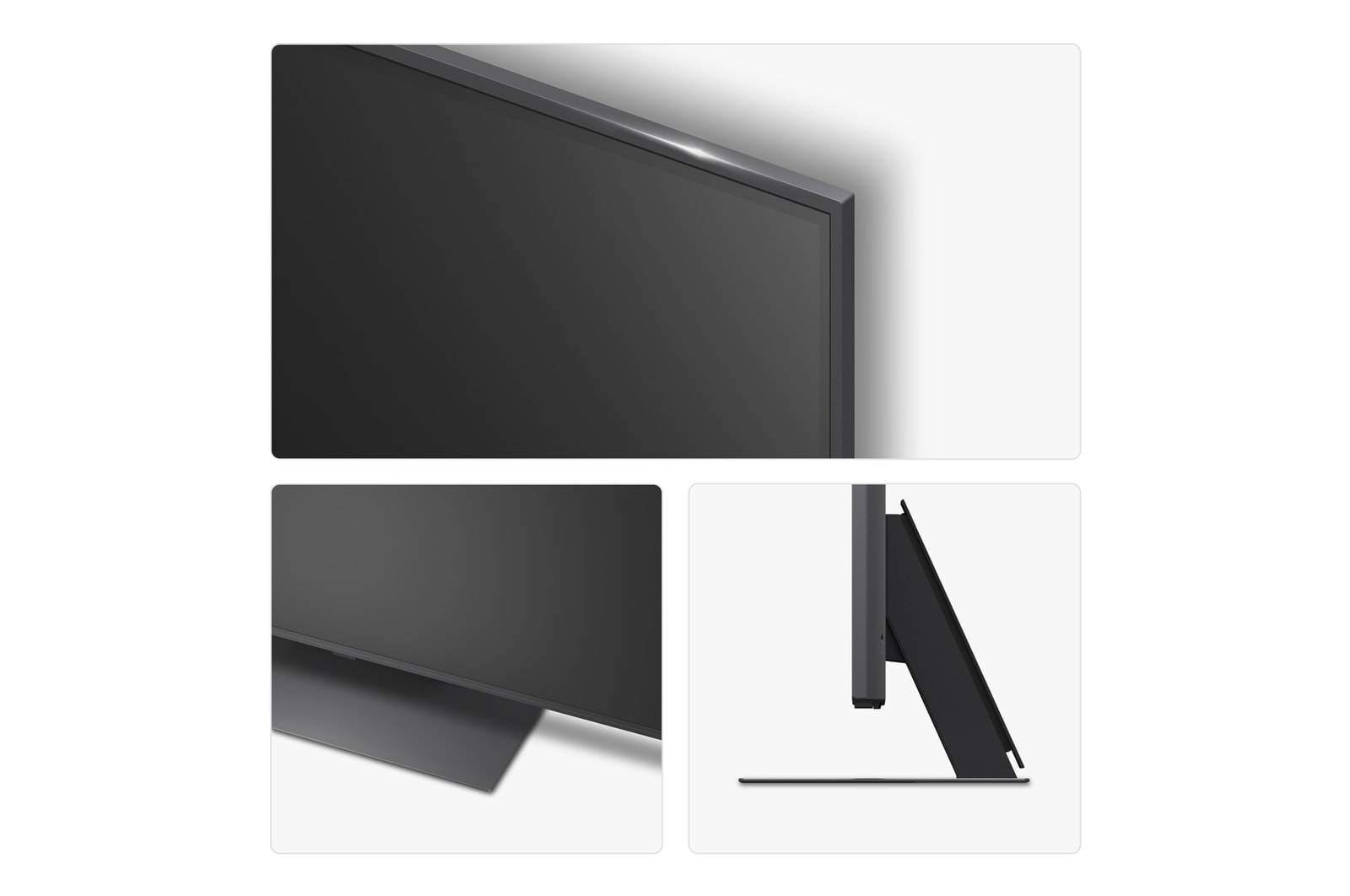 Rear view of LG QNED evo TV